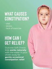 Dulcolax Soft Chews, Wild Berry, Dependable, Predictable, and Gentle, Laxatives for Fast Occasional Constipation Relief, Vegan, Stimulant-Free, Gluten-Free, For Kids Ages 4 & Over - 15 ct, Pink