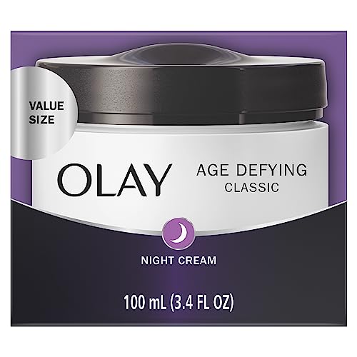 Olay Age Defying Classic Night Cream, Face Moisturizer, 100 Milliliters