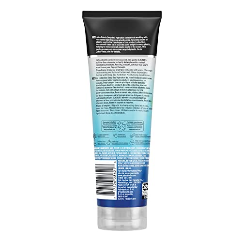 John Frieda Deep Sea Hydration Moisturizing Shampoo 250 mL, White, 250 ml (Pack of 1)