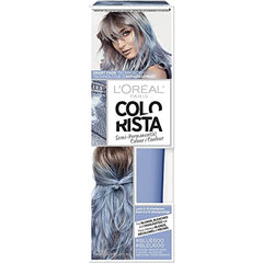 L'Oreal Paris Colorista Semi Permanent Hair Color for Blonde Hair, 600 Blue, Blue Hair Dye, 4 fl oz
