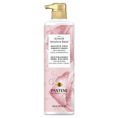 Pantene Conditioner with Rose Water, Sulfate Free, Nutrient Blends Miracle Moisture Boost, 400 mL