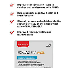 New Nordic EQUAZEN Chews | Improves Concentration in Kids with ADHD | Chewable Softgels with Natural Omega 3 & 6 Fish Oils | For Children, Adolescents and Teens | 180 Count (Pack of 1)