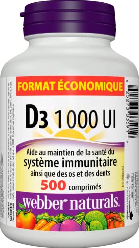 Vitamin D3, 1000IU, Tablets Value Size