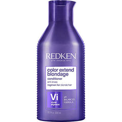 Redken Purple Conditioner, Color Extend Blondage Purple Conditioner, Neutralizes Brass and Moisturizes Hair, With Pure Violet Pigments and Citric Acid, 300 ML