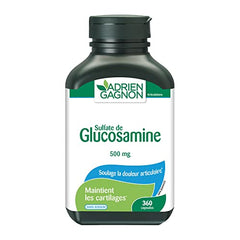 Adrien Gagnon - Glucosamine (Sulfate) for Joint Support, 500 mg, 360 (300+60 Bonus) Capsules