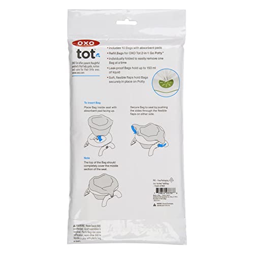 Oxo Tot 2-in-1 Go Potty Refill Bags, 10 Count