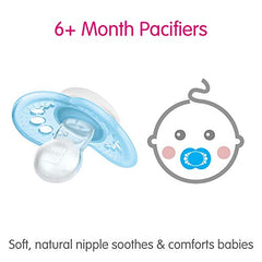 MAM Trends Design Collection Pacifier for Babies 6+ months (Pack of 3 Pacifiers), MAM Soother with Soft Silicone Nipple, Boy Baby Essentials, 6+ months