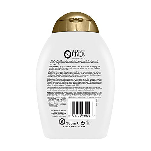 OGX Nourishing + Coconut Milk Shampoo, 385ml