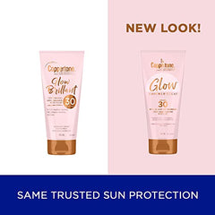 Coppertone Glow Sunscreen SPF 30 (148 mL), Lightweight Sunscreen with a Hint of Shimmer for Beautiful Glow, Quick-Dry Body Lotion Sun Protection with No PABA or Parabens