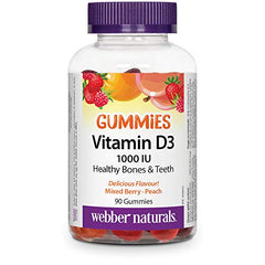 Vitamin D3 Gummies 1000 IU Mixed Berry · Peach
