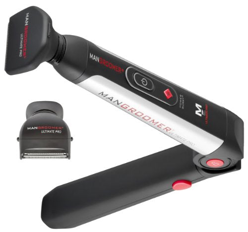 MANGROOMER Ultimate Pro Back Shaver with 2 Shock Absorber Flex Heads, Extreme Reach Handle and POWER BURST