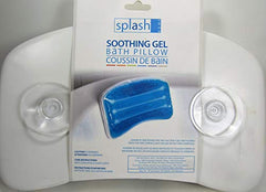 Splash Home 14GEL-B/STCLRSPL Gel-B Non Slip Bath Pillow Luxurious Cushion Spa for Bathtub, Hot Tub, 11" x 2" x 7", Clear