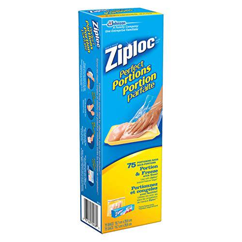 Ziploc Perfect Portions Bags, 75 Bags - Zecoya