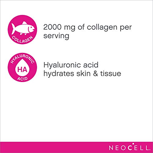 Neocell Marine Collagen, Collagen Capsules, Type 1 & 3 Hydrolyzed Collagen with Hyaluronic Acid & Vitamin C, 120 Capsules