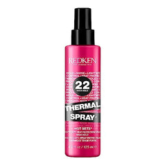 Redken Thermal Spray High Hold, Thermal Setting Mist, All Hair Types, For Curling and Flat Irons, Sets Styles with Lasting Hold, Protects Against Heat Damage, 125ml
