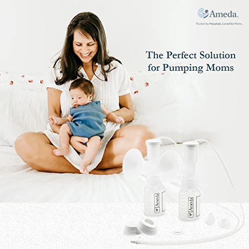 Ameda Dual Hygienikit Collection Kit for Breast Pumps | Breast Milk Collector - Helps Protect Breast Milk from Contaminants for Better Milk Storage