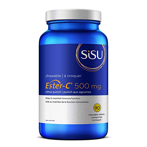 SISU Ester-C 500 mg Chewable, Citrus 90 T (Pack of 1)