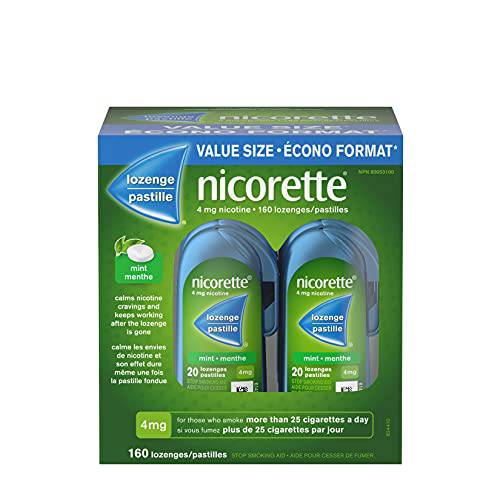 Nicorette Nicotine Lozenges, Quit Smoking Aid, Fruit, 4mg 160 count