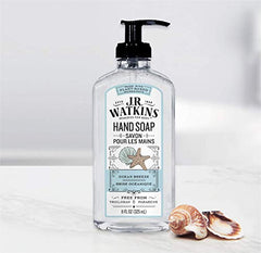 J.R. Watkins Ocean Breeze Gel Hand Soap, Scented Liquid Hand Wash for Bathroom or Kitchen, USA Made and Cruelty Free, 325 Milliliters