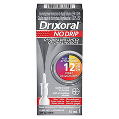 Drixoral No Drip Original Unscented Spray, Helps Relieve Nasal Congestion, 15ml