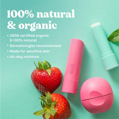 EOS 100% Natural & Organic Lip Balm Stick - Variety Pack | 12g | 3-pack
