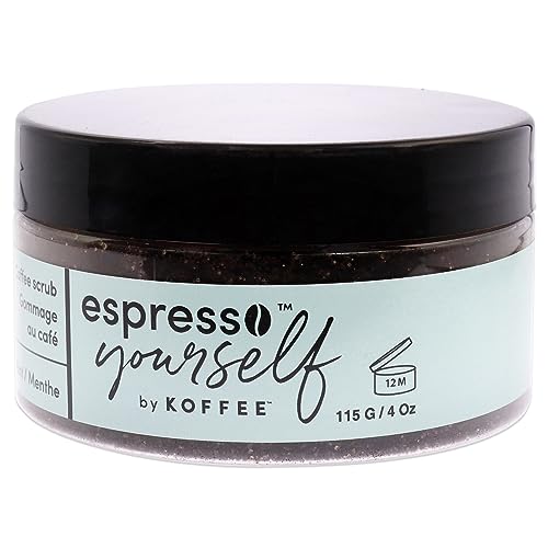 Koffee Beauty Mint Coffee Scrub - Exfoliating Body And Face Scrub - Polish And Smooth Skin with Ease - Invigorate Senses with Mint Fragrance Formula - Natural Treatment for Cellulite - 115 g