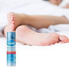 Flexitol Foot Odour Powder Spray | Triple Action Formula - Neutralizes Odour, Absorbs Sweat & Cools | 12 Hour Protection |143g