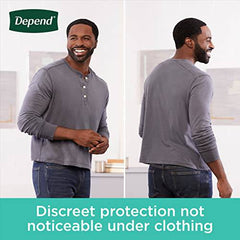 Depend Fresh Protection Adult Incontinence Underwear for Men (Formerly Depend Fit-Flex), Disposable, Maximum, Large, Grey, 28 Count