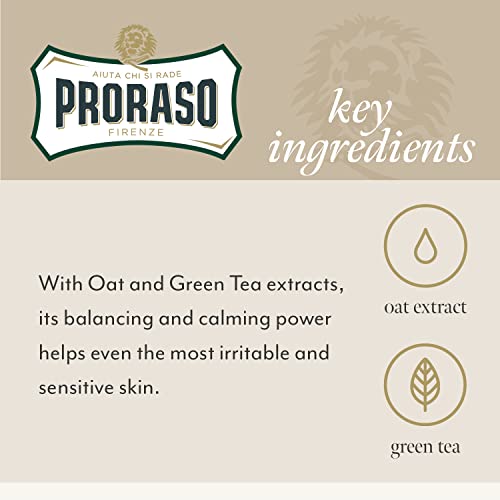 Proraso Green Tea After Shave Balm, 3.4 fl. Oz.
