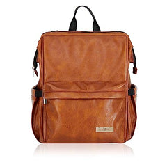 Hannah & Sophia Soho Traverse Diaper Backpack in Cognac