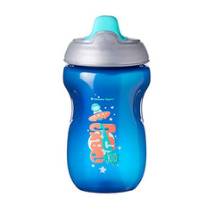 Tommee Tippee Non-Spill Toddler Sippee Cup, 9+ Months, 10 Oz, 3 Count, Boy, Gray, Blue and Green