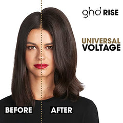 ghd Rise Hot Air Hair Brush ― Professional Volumizing Blow Dryer Curling Brush to Dry Hair for Maximum Lift with Safer-for-Hair Optimum Styling Temperature ― Black