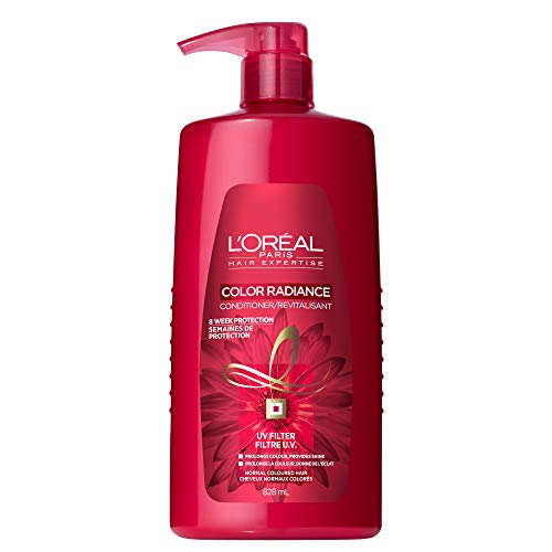 L'Oreal Paris Color Radiance, Conditioner For Colour Treated Hair, With UV Filters to Protect Hair Fibre, 828 mL