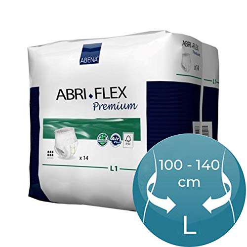 Abena Abri-flex Premium Protective Underwear, L1, 14 Count
