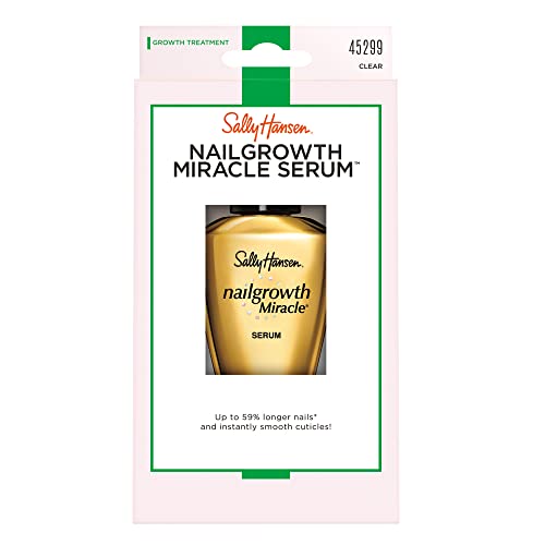 Sally Hansen - Nailgrowth Miracle Serum™, Improves appearance of nails & cuticles, peptide nail serum formula with biotin, nails resist to damage