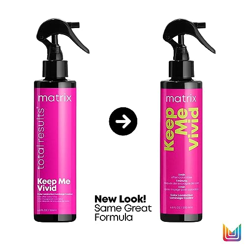 Matrix Color Lamination Spray Keep Me Vivid, Ultra-Nourishing Treatment Prevents Fading, For Semi-Permanent and Color Treated Hair, Leave-In Treatment Spray, 200ml (Packaging May Vary)