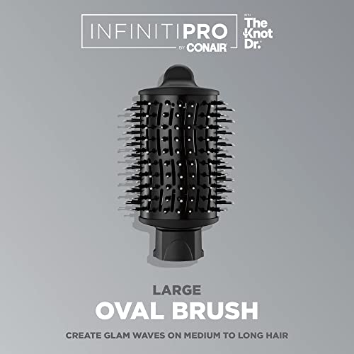 INFINITIPRO BY CONAIR The Knot Dr. Large Oval Brush, Create Glam Waves on Medium to Long Hair, Compatible with INFINITIPRO BY CONAIR The Knot Dr. Dryer Brushes