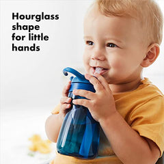 OXO Tot - 12oz Adventure Water Bottle - Spill-proof Straw - For Baby Toddler Tots - Navy