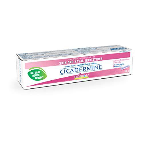 Boiron Cicadermine (Homeoplasmine) Skin, Nasal irritations, chapped skin, Superficial wounds and Redness. 18 gram