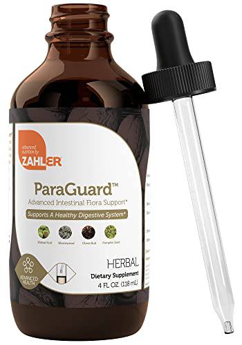 Zahler - ParaGuard Cleanse Liquid Drops - Gut Health Detox Supplement - Formula has Wormwood, Garlic Bulb, Pumpkin Seed, Clove & More - Natural Cleanse Detox for Humans - Certified Kosher (4 Oz)