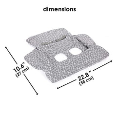Diono Shop 'n Go Cart Liner, Shopping Cart Cover for Baby, Restaurant High Chair Cover for Baby, Infant, Toddler, Machine Washable, Gray