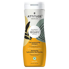 ATTITUDE Curl Moisturizing Shampoo for Wavy and Curly Hair, EWG Verified, Plant- and Mineral-Based Ingredients, Vegan and Cruelty-free, Moringa Oil, 473 ml