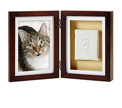 Pearhead Dog or Cat Paw Print Pet Keepsake Photo Frame with Clay Imprint Kit, Perfect Keepsake Frame for Pet Lovers