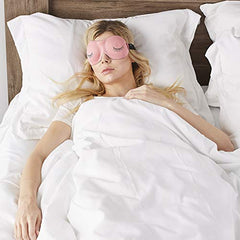 Bucky Ultralight Collection, Contoured Travel and Sleep Eye Mask, Strawberry Eyelash, One Size