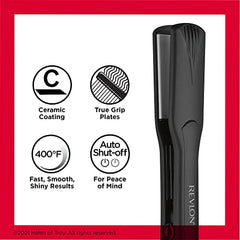 Revlon Fast Results Ceramic Flat Iron, 1-1/2 Inch