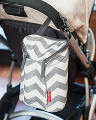 Skip Hop Baby Breastmilk Cooler Insulated Bottle Bag, Grab & Go, Chevron