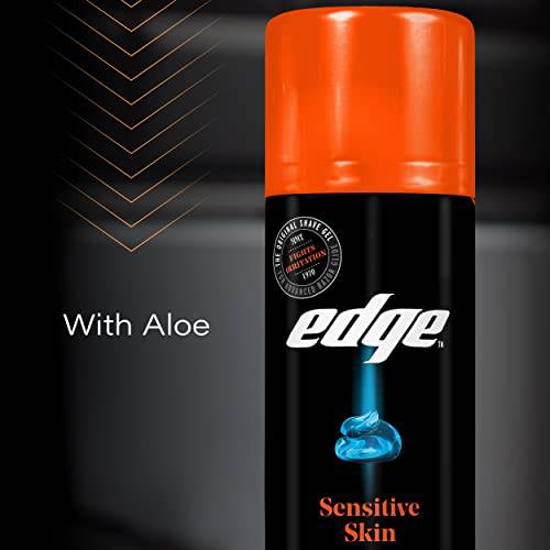 Edge Sensitive Skin Mens Shave Gel, Value Pack, 2 x 198g - Zecoya