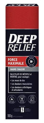 Deep Relief Maximum Strength Heat Pain Relief Rub, Relieve Sore Muscles and Joints, 100g, (Pack of 1)