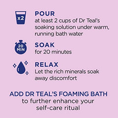 Dr Teal's Pure Epsom Salt Soaking Solution Black Elderberry with Vitamin D & Essential Oils