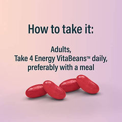 Nature's Bounty Energy VitaBeans Soft Chews with B-12 Plus which helps support in Energy Metabolism, Cherry, 80 Chewables